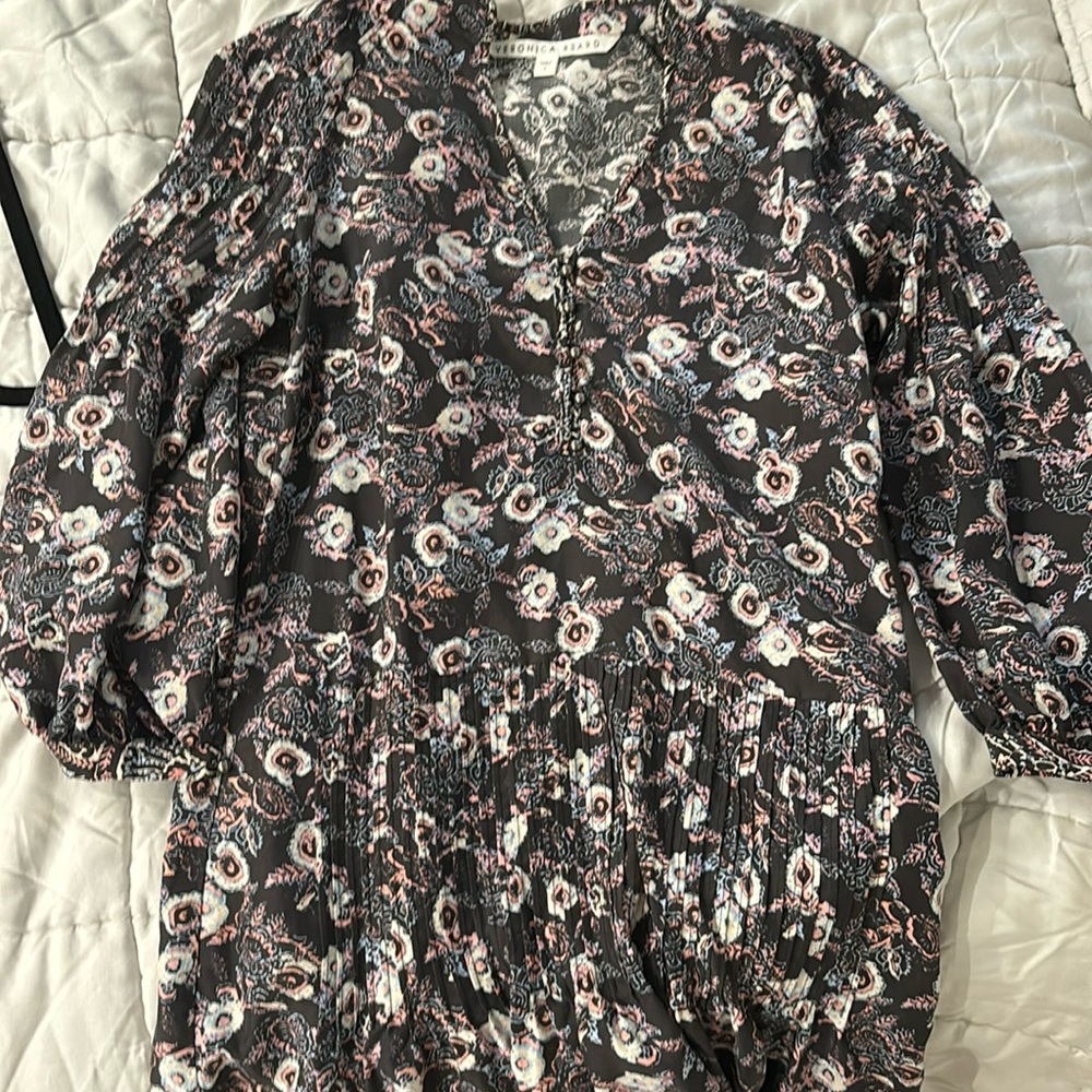 Veronica beard floral mini dress